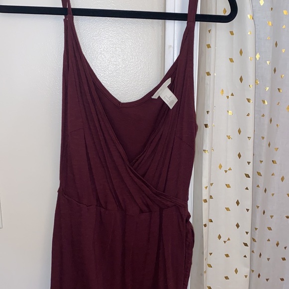 Maroon cross body dress - Picture 2 of 2